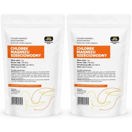 2 x Chlorek Magnezu Sześciowodny 1kg - Big Nature