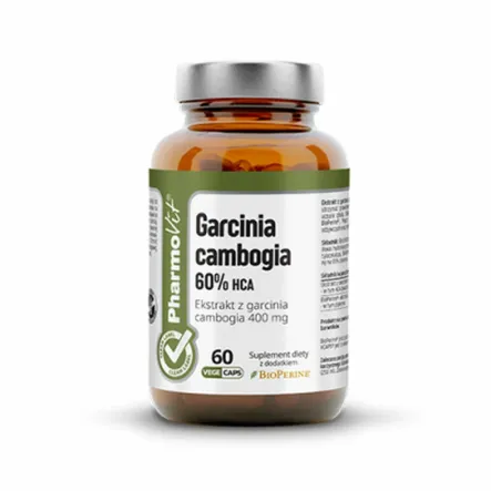 Garcinia Cambogia 60% HCA 60 Kapsułek Clean Label - Pharmovit - Wyprzedaż