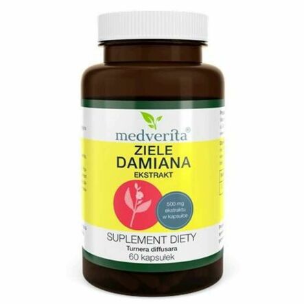 Ziele Damiana 60 Kapsułek - Medverita (data: 09.10.2025)