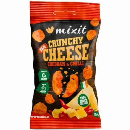 Chrupiący Ser do Kieszeni Cheddar Irlandzki  z Chilli 20 g - Mixit