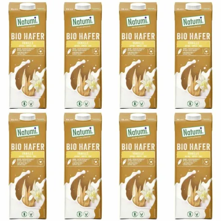 8 x Napój Owsiano-Waniliowy Bio 1 l UHT - Natumi