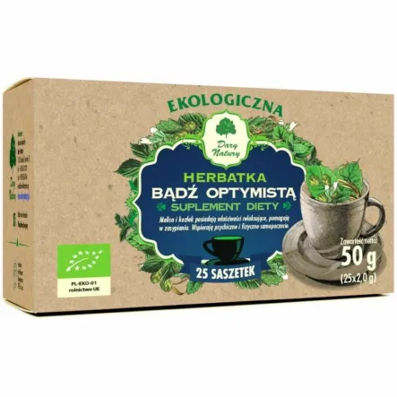 Herbatka Bądź Optymistą Eko 50 g (25x 2 g) - Dary Natury