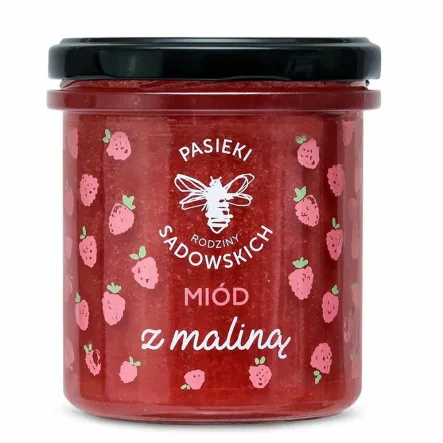 Miód z Maliną 430 g - Pasieki Sadowskich