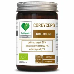 Cordyceps Bio 500 mg 50 Kapsułek - BeOrganic