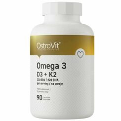Omega 3 + D3 + K2 90 Kapsułek - OstroVit