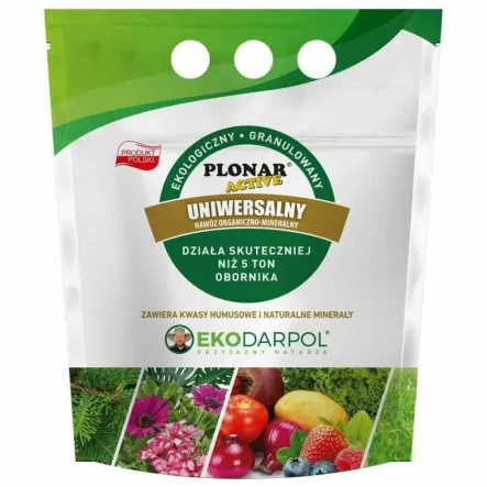 Uniwersalny Nawóz Granulowany Organiczno - Mineralny 5 kg - Plonar Active+