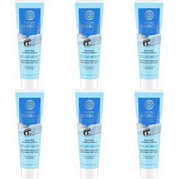 6 x Pasta do Zębów Wybielająca Czarna Polar Night 100 g - Natura Siberica