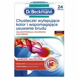 Chusteczki Wyłapujące Kolor i Wspomagające Usuwanie Brudu 24 sztuki - Dr. Beckmann