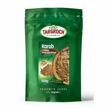 Karob Proszek 500 g - Targroch - Przecena Krótka Data Minimalnej Trwałości
