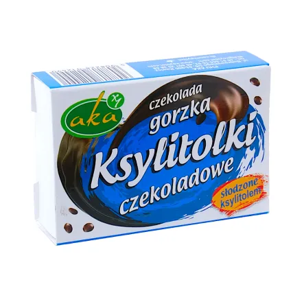 Ksylitolki Czekoladowe - Dropsy z Czekolady Deserowej 35 g - Aka