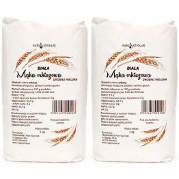 2 x Mąka Orkiszowa Biała Drobna 1 kg Vegamarket