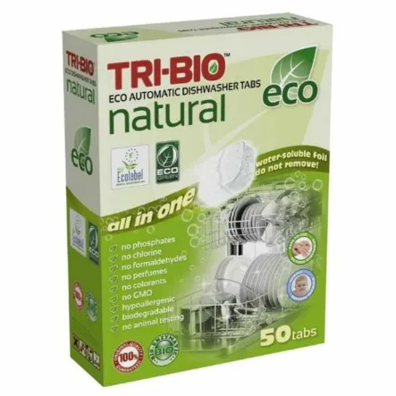Tabletki do Zmywarki Ekologiczne All in One 50 Sztuk - Tri-Bio