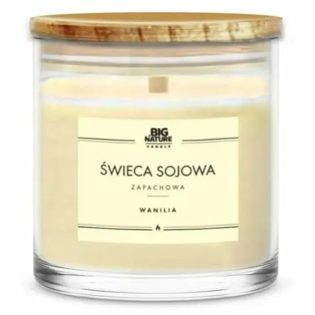 Świeca Sojowa o Zapachu WANILIA 150 g - Big Nature