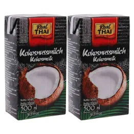 Zestaw 2 x Mleczko Kokosowe UHT 500 ml RealThai