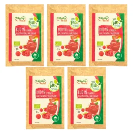 5 x Budyń o Smaku Malinowym z Malinami Bio 38 g - Vitally Food