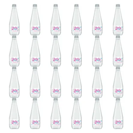 24 x Woda Źródlana Niegazowana 330 ml (Szklana Butelka) - Baby Zdrój