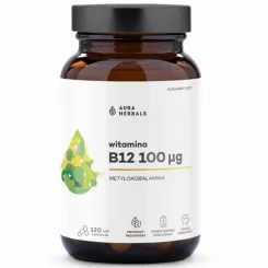 Witamina B12 100 µg 120 Kapsułek - Aura Herbals