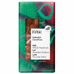 Czekolada Mleczna z Całymi Orzechami Bio 100 g Vivani