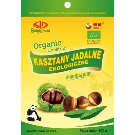 Kasztany Jadalne Gotowane Bio 100 g - Solida Food