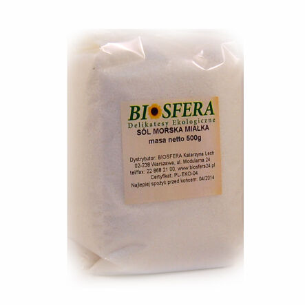 Sól Morska Miałka 500 G Biosfera