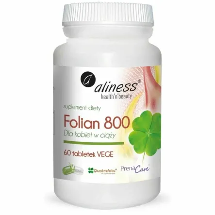 PrenaCare® Folian 800 µg 60 Tabletek Vege - Aliness