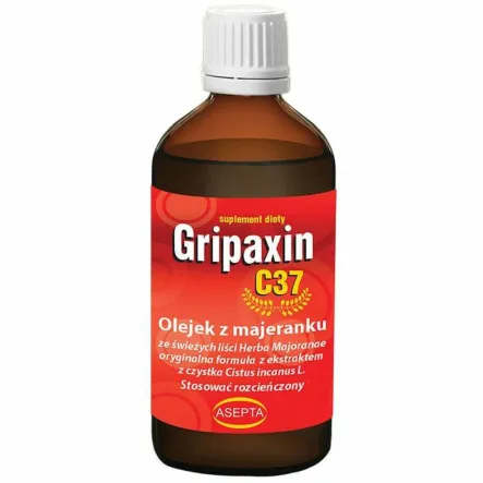 Gripaxin C37 Olejek z Majeranku z Ekstraktem z Czystka 100 ml - Asepta