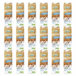 18 x Napój Migdałowy Bez Dodatku Cukrów Bezglutenowy Bio 1 L  UHT Natumi 