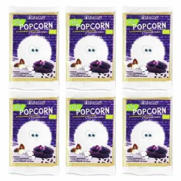 6 x Popcorn z Niebieskiej Kukurydzy z Masłem Shea i Solą Bio 100 g - Bluecorn