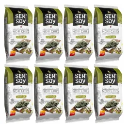8 x Chipsy Nori Oliwa z Oliwek 4,5 g - Sen Soy