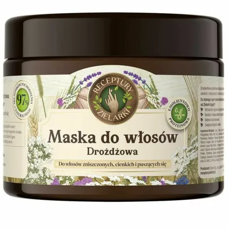 Maska do Włosów Drożdżowa 300 ml - Receptury Zielarki