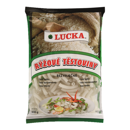 Makaron Ryżowy Rurki Małe 300 g - Lucka