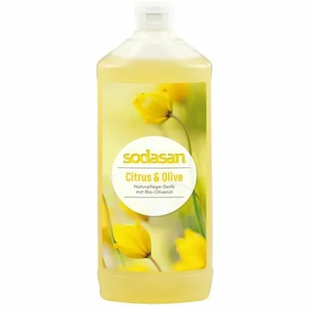 Mydło w Płynie Cytrusowo - Oliwkowe Bio 1 l - Sodasan