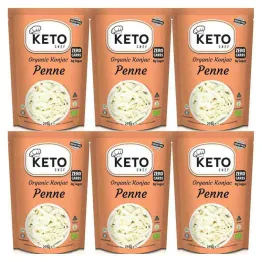 6 x Makaron Konjac Penne Bio 270 g (200 g) - Keto Chef