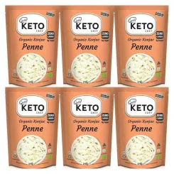 6 x Makaron Konjac Penne Bio 270 g (200 g) - Keto Chef