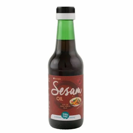 Olej Sezamowy z Prażonych Nasion Bio 250 ml - Terrasana