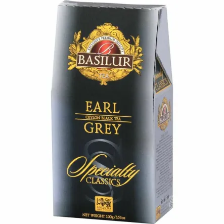 Herbata Czarna Liściasta Earl Grey 100 g - Basilur