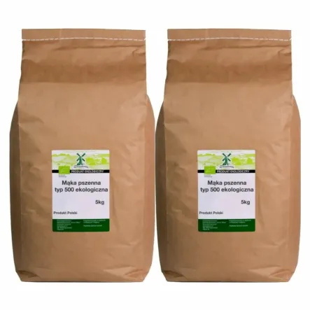 Mąka Pszenna Typ 500 Eko 10 kg (2 x 5 kg) - Młyn Kopytowa