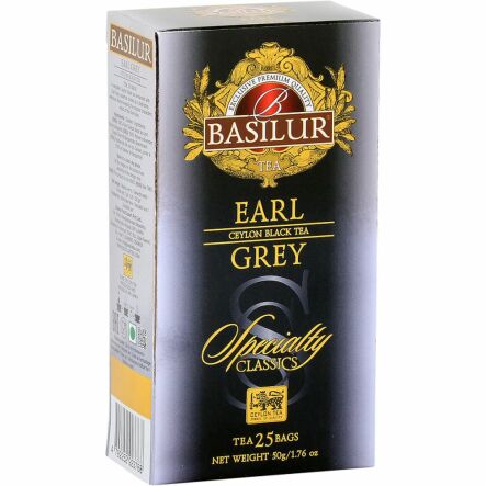 Herbata Earl Grey w Saszetkach 50 g (25x 2 g) - BASILUR 