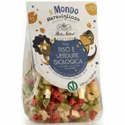 Makaron Ryżowy Trójkolorowy Dla Dzieci Dinozaury Bezglutenowy Bio 250 g - Pasta Natura