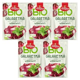 5 x Galaretka o Smaku Wiśniowym z Agarem Bezglutenowa Bio 40 g - Amylon