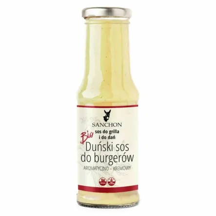 Duński Sos do Burgerów Aromatyczno - Kremowy Bio 210 ml - Sanchon