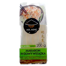 Makaron Ryżowy WSTĄŻKA 200 g - Mr. Ming