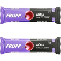 2 x Baton Liofilizowany WIŚNIA Bezglutenowy Bez Dodatku Cukru 10 g - Frupp