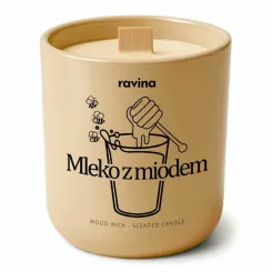 MLEKO Z MIODEM Sojowa Świeca Zapachowa w Szkle 175 g - Salire