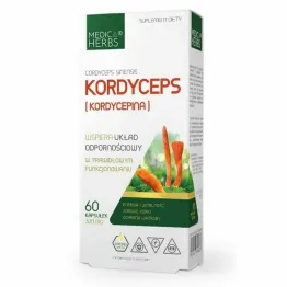 Kordyceps (Kordycepina) 320 mg 60 Kapsułek - Medica Herbs