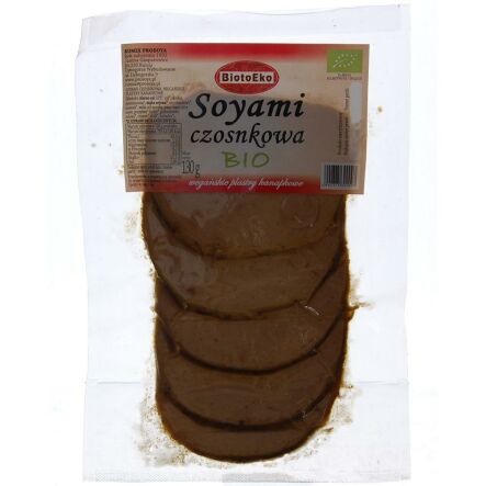 Wegańskie Plastry Kanapkowe Soyami Czosnkowa Bio 130G - BiotoEko