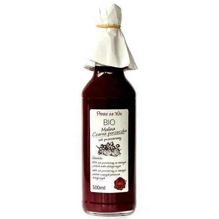 Sok Przecierowy Malina i Porzeczka Eko 500 ml - Prosto ze Wsi