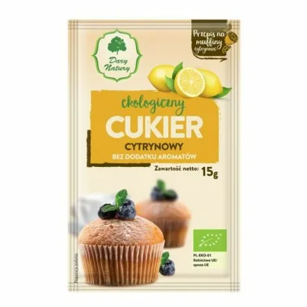 Cukier Cytrynowy Eko 15 g - Dary Natury
