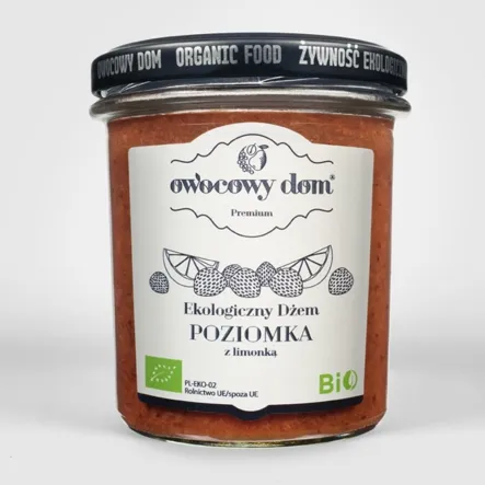 Dżem Poziomka Z Limonką Eko 300 G - Owocowy Dom