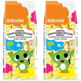2 x Chrupki Kukurydziano-Gryczane Spirale Bezglutenowe Bio 60 g - Biominki